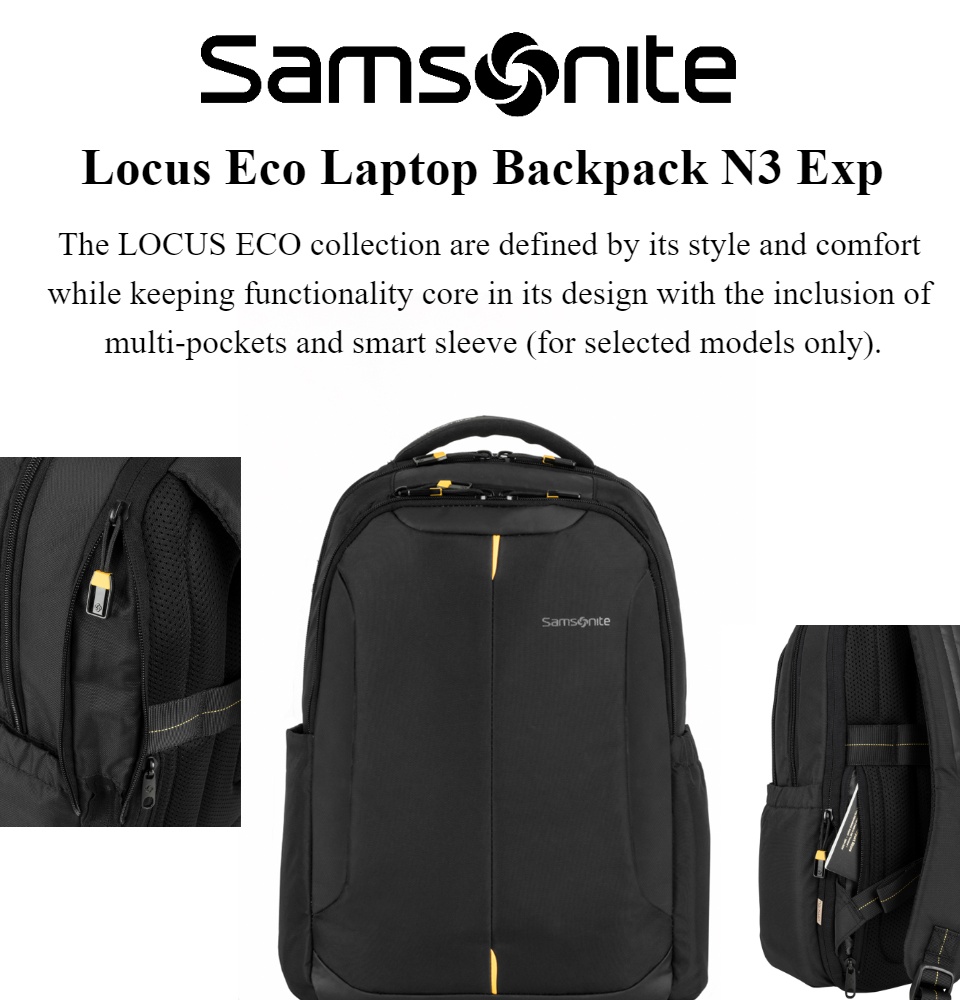 samsonite locus eco backpack n3