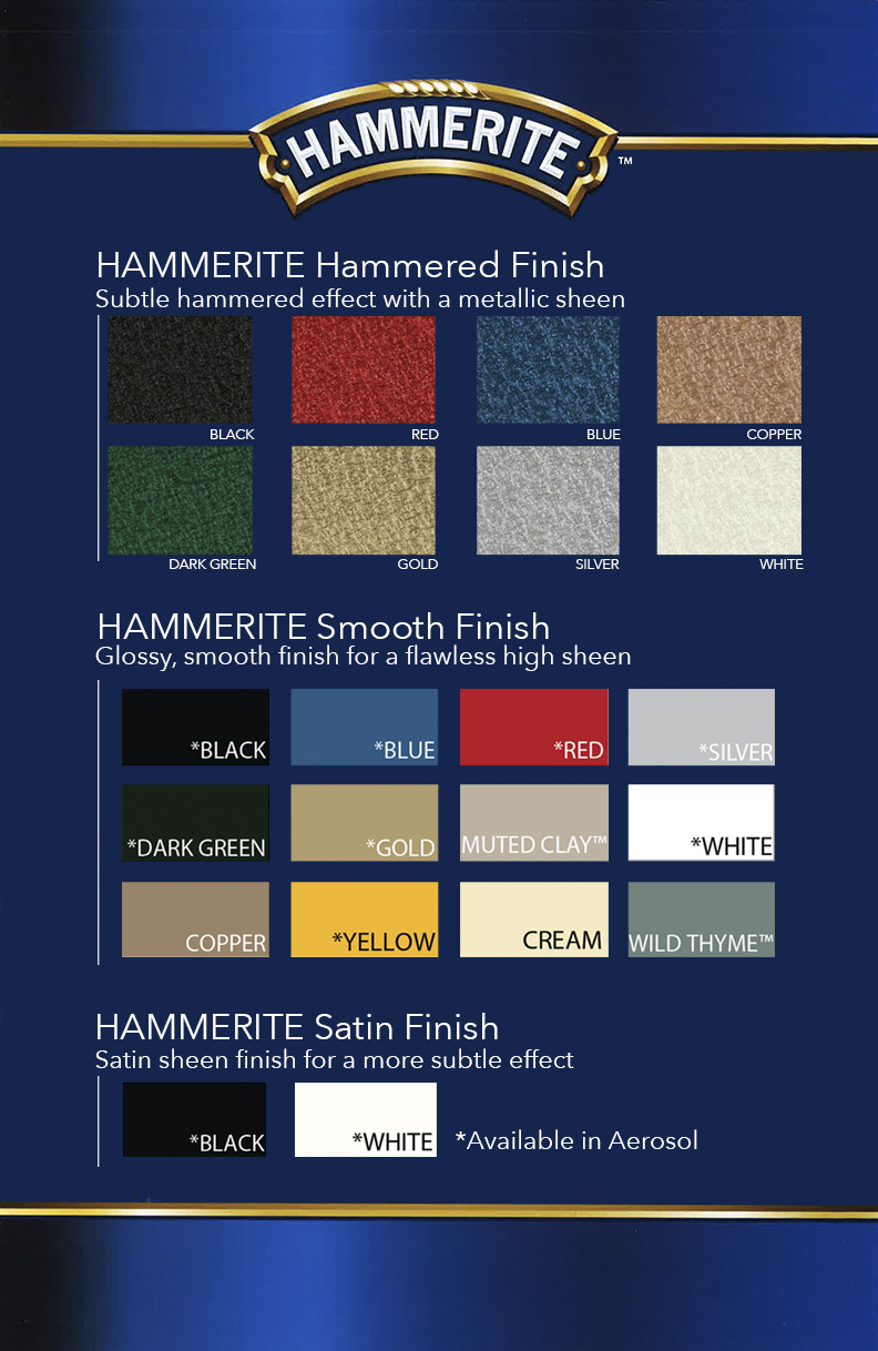 Hammerite Colour Chart