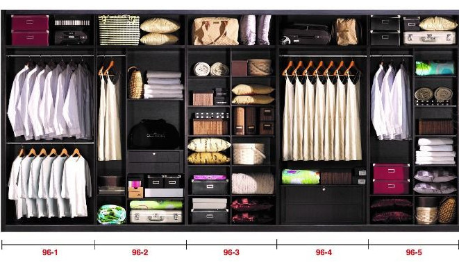 Solid Plywood Sliding Door Modular Wardrobe Flexible Customization