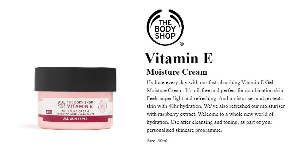 The Body Shop Vitamin E Moisture Cream (50ML) | Lazada Singapore