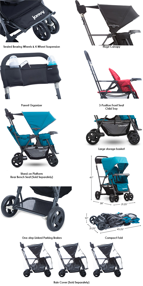 joovy caboose ultralight sit and stand stroller