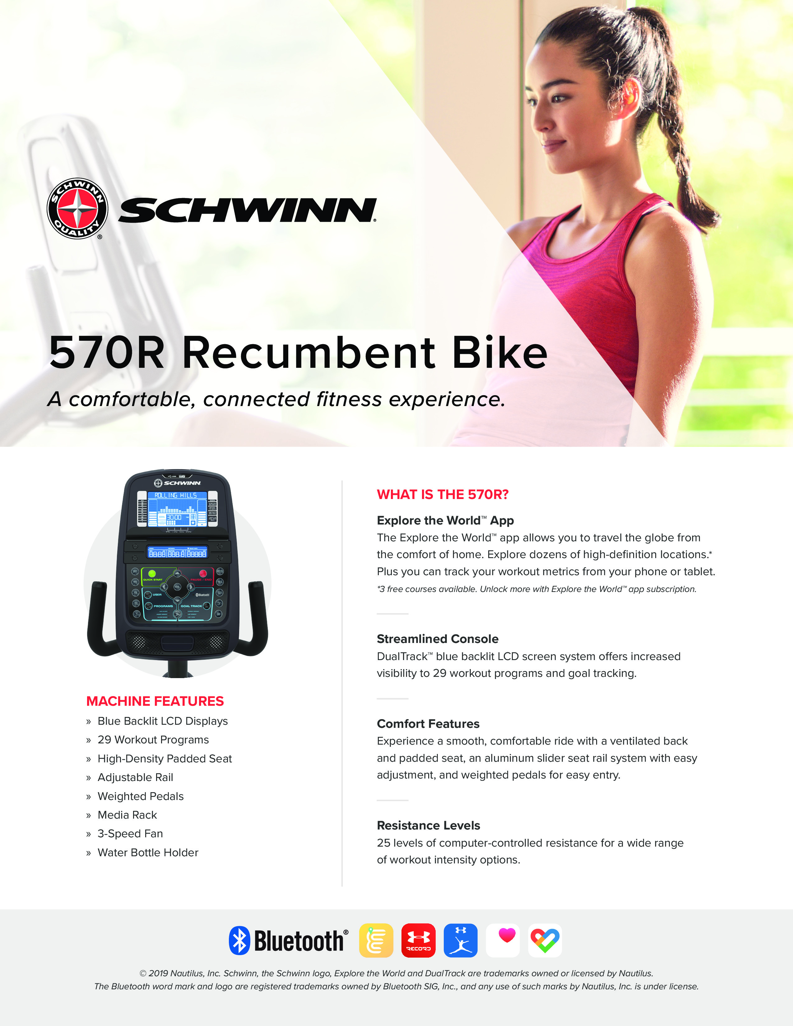 schwinn 570r recumbent bike
