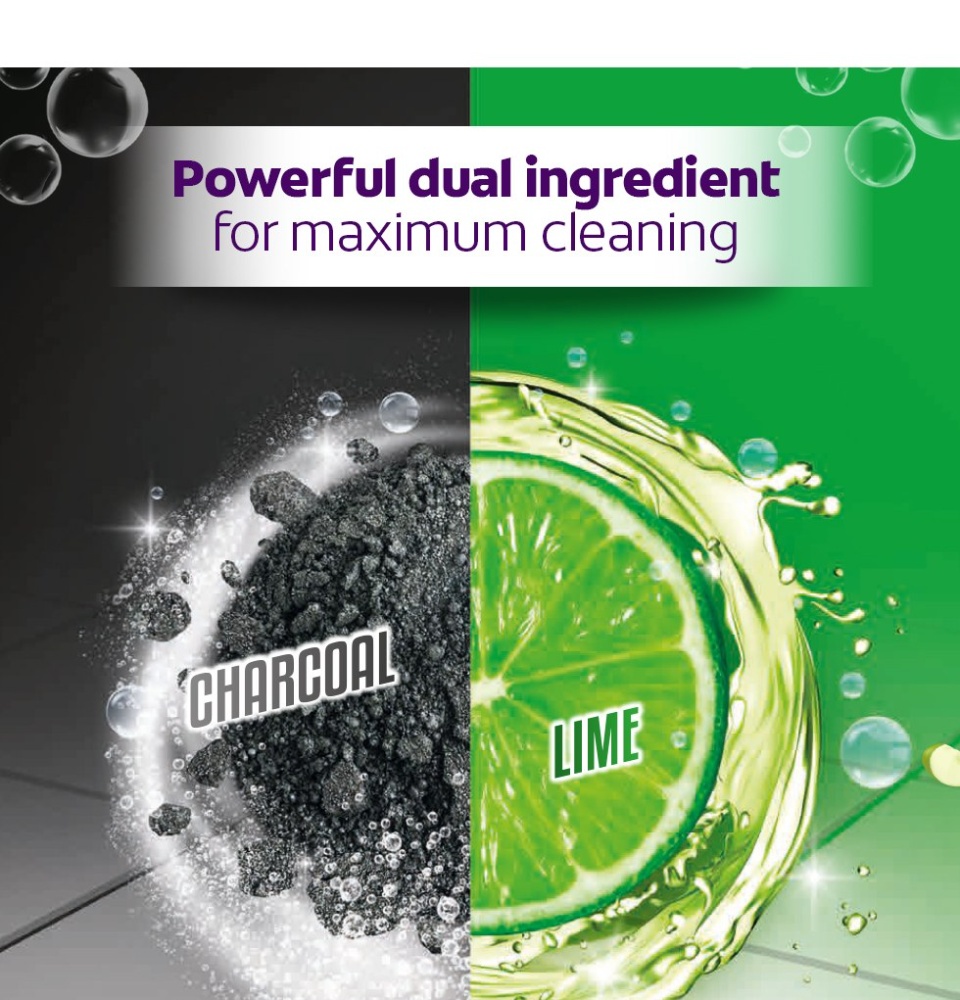 Ajax Boost Charcoal & Lime Multi Purpose Floor Cleaner 2L