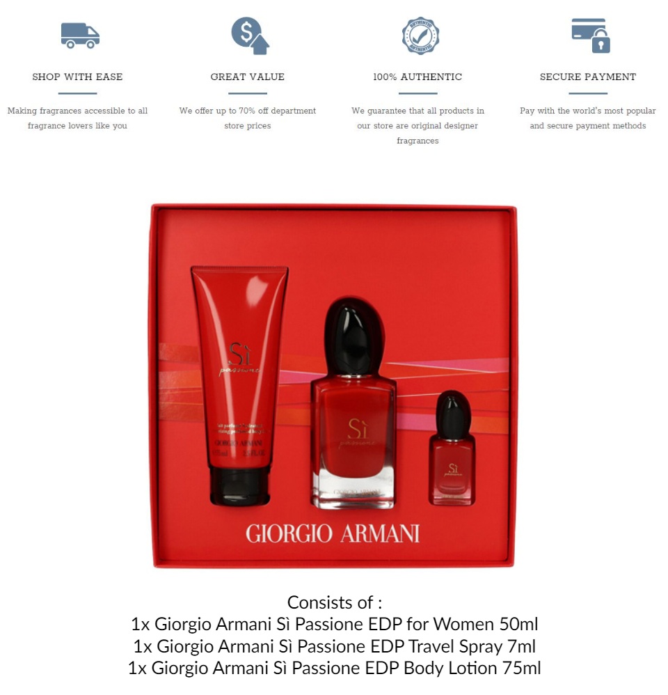 giorgio armani si passione travel spray