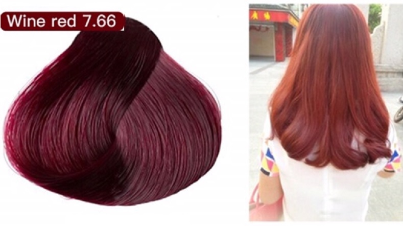 Free Gift Mokeru Red Wine Hair Dye Shampoo For Men Women 500ml