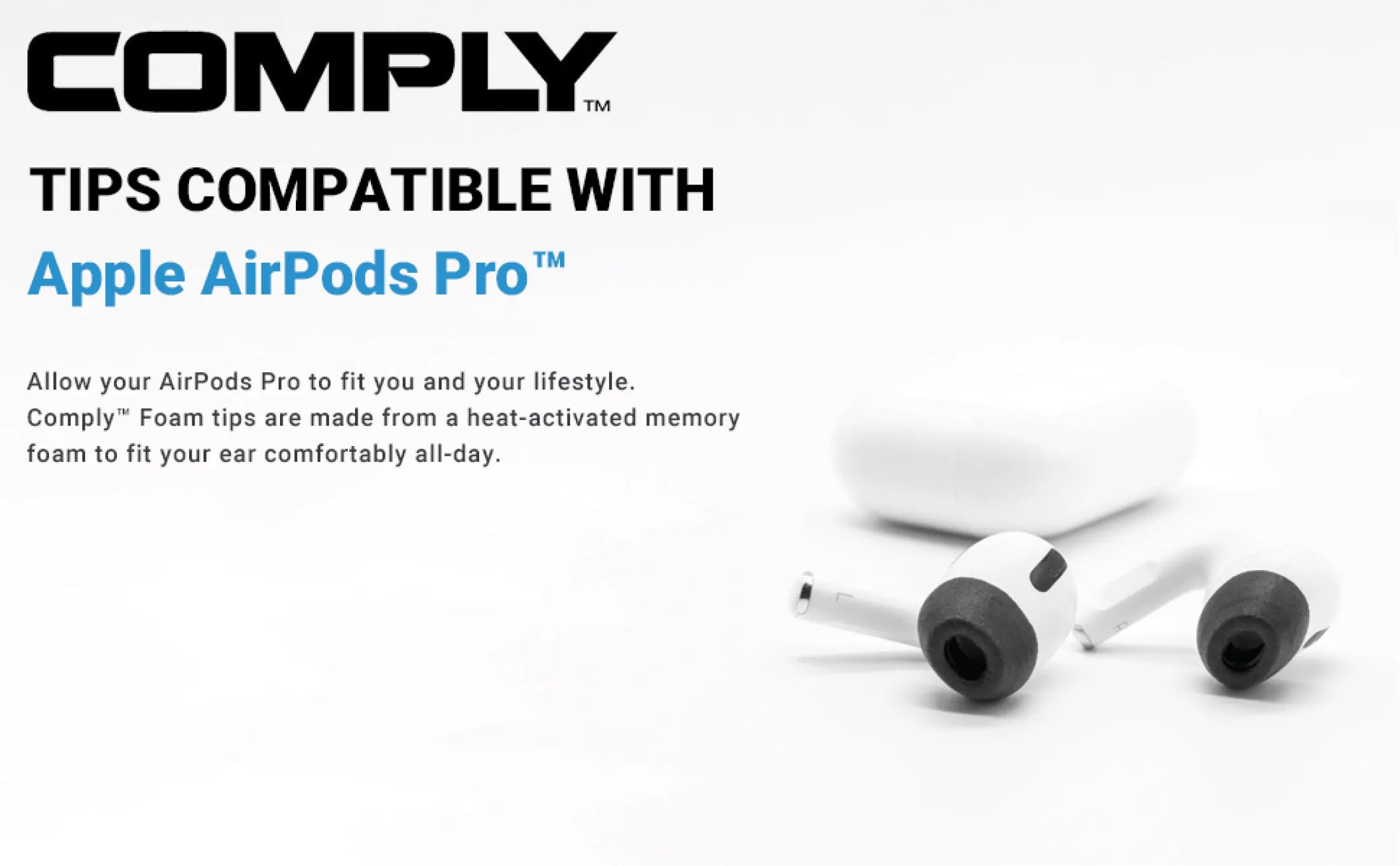 comply foam apple airpods pro 2.0 earbud tips