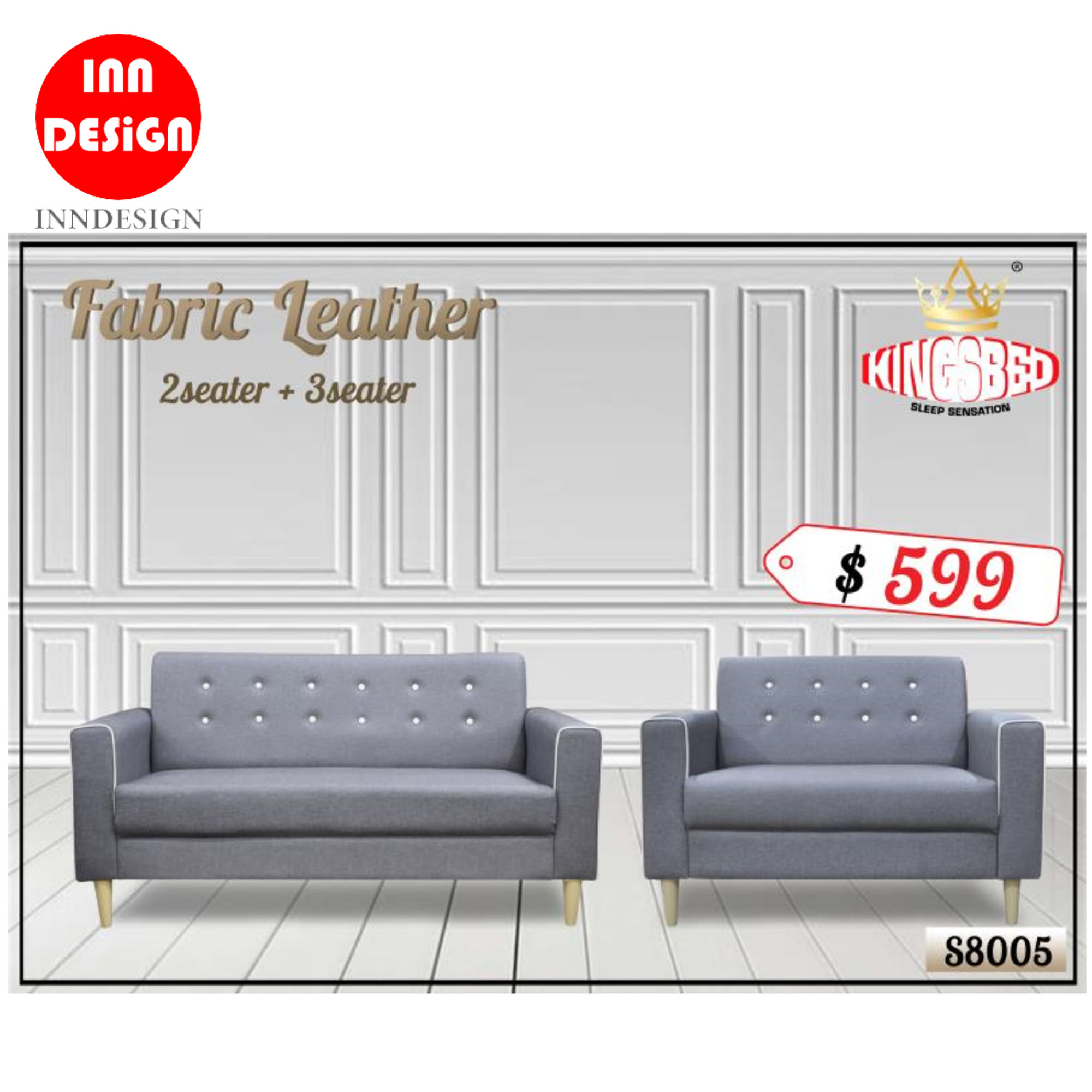Verona 2 Or 3 Seaters Fabric Leather Sofa More Than 10 Seaters Fabric Leather Sofa