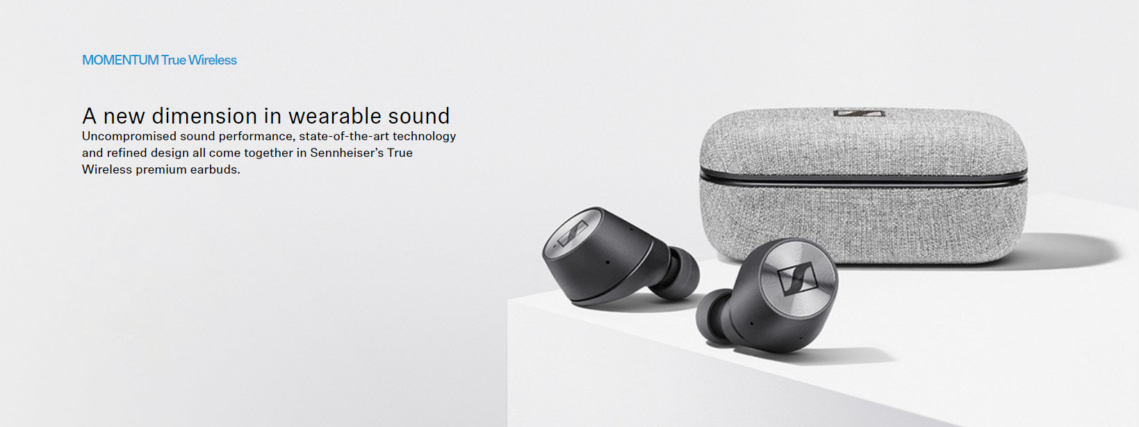sennheiser momentum true wireless bluetooth earbuds with fingertip touch control