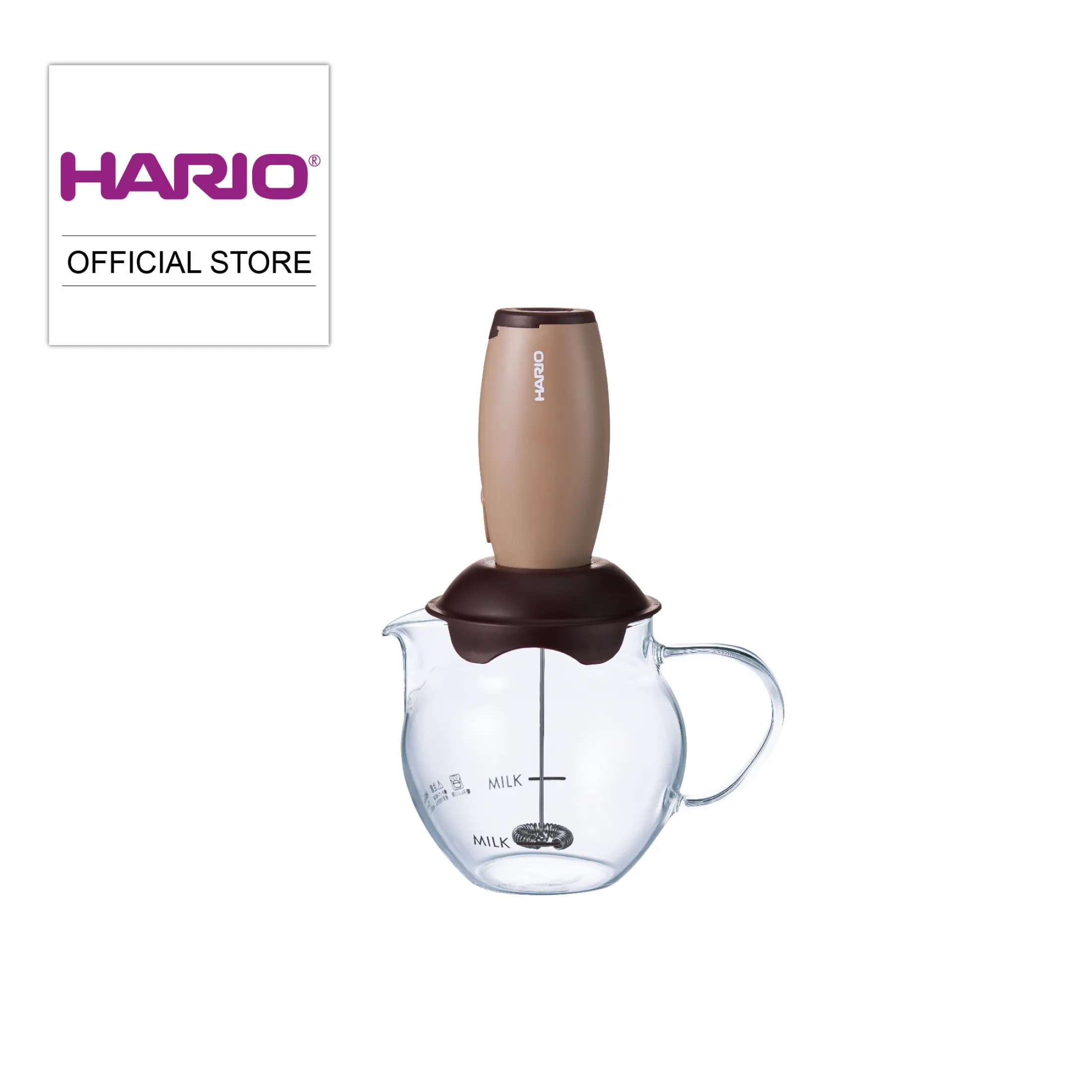 Hario Qto Creamer Electric Milk Frother With Glass Server Cqt 45 Lazada Singapore