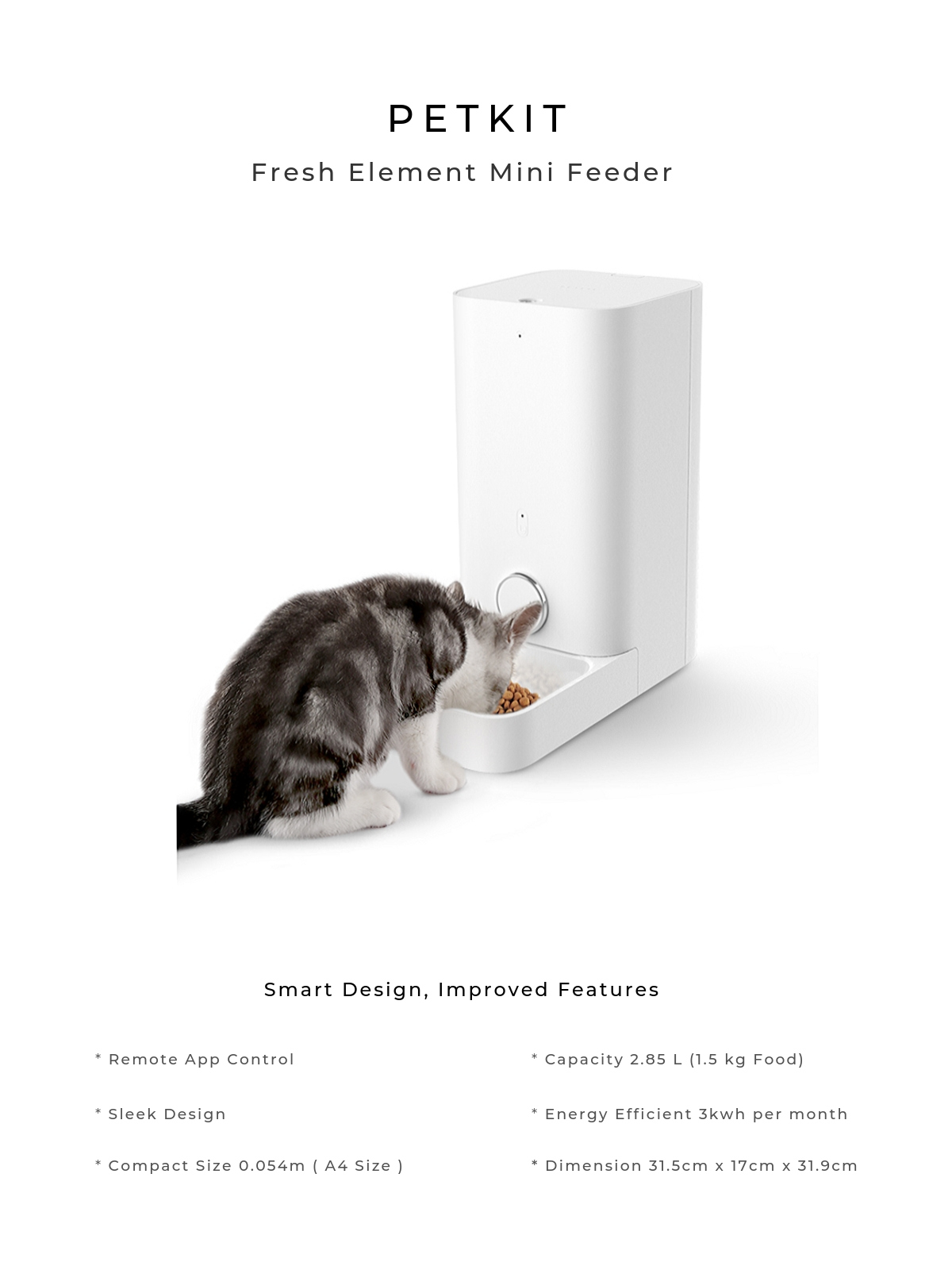 Petkit Fresh Element Mini Automatic Pet Feeder Lazada Singapore
