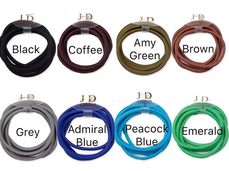 Adult Size Thick Elastic Rubber Bands Hair Ties Ropes Rubberbands