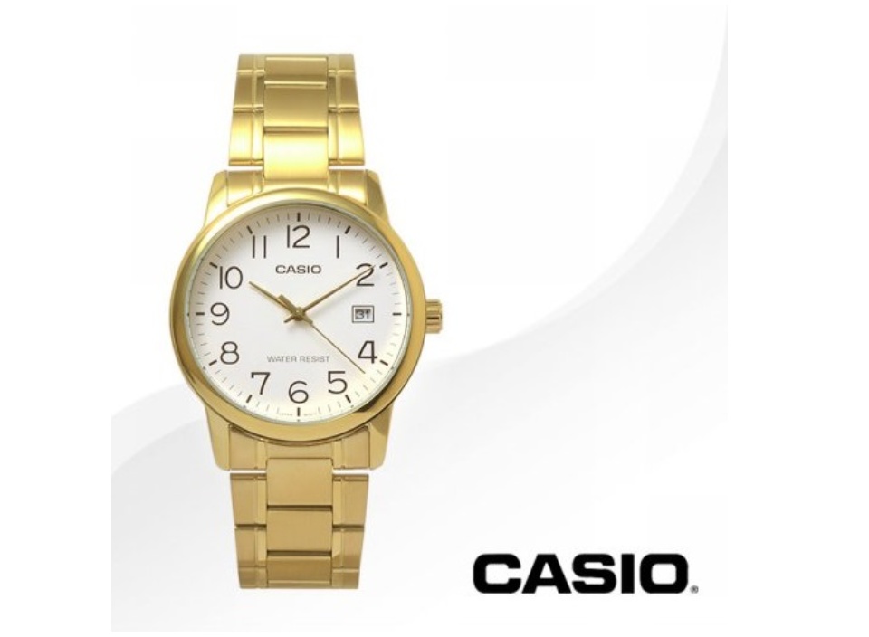 Original] Casio MTP-V002G-7B2 Standard Analog Gold Color Stainless 