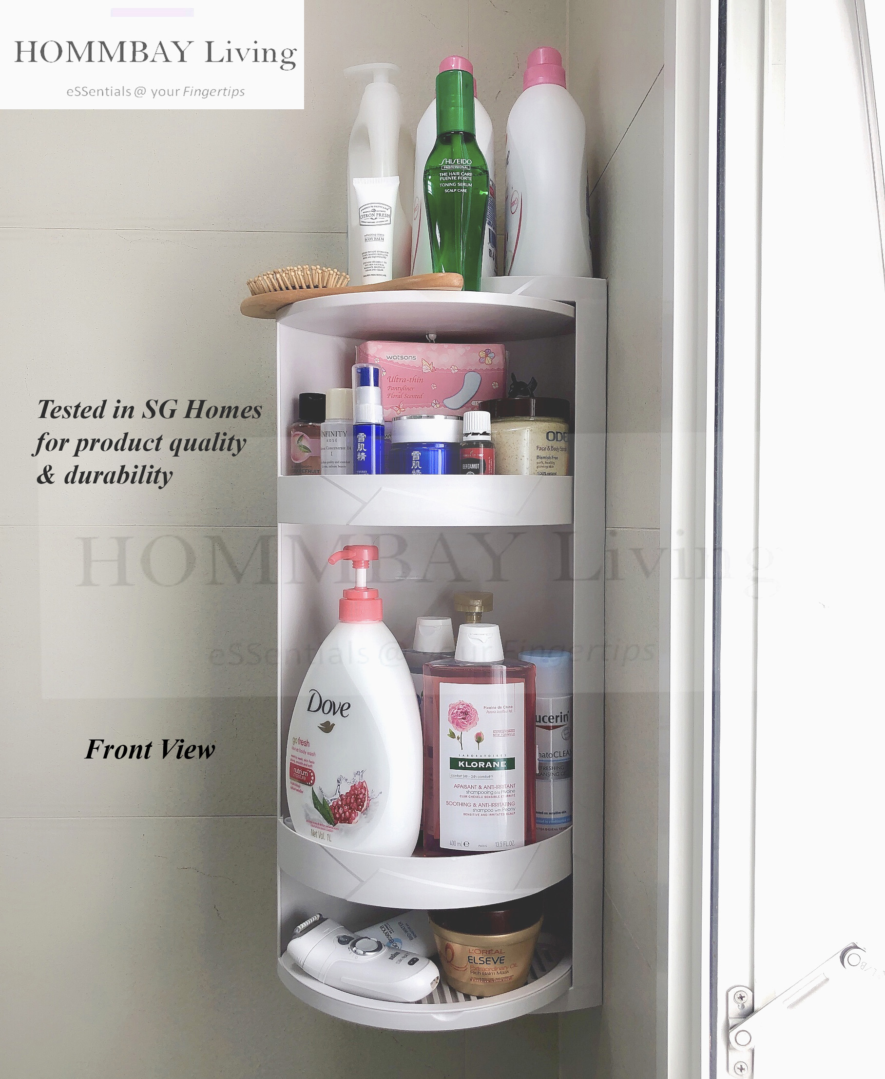 Hommbay Living 360 Rotating Corner Shelf Cabinet Rack Corner Shelf Cabinet Rack