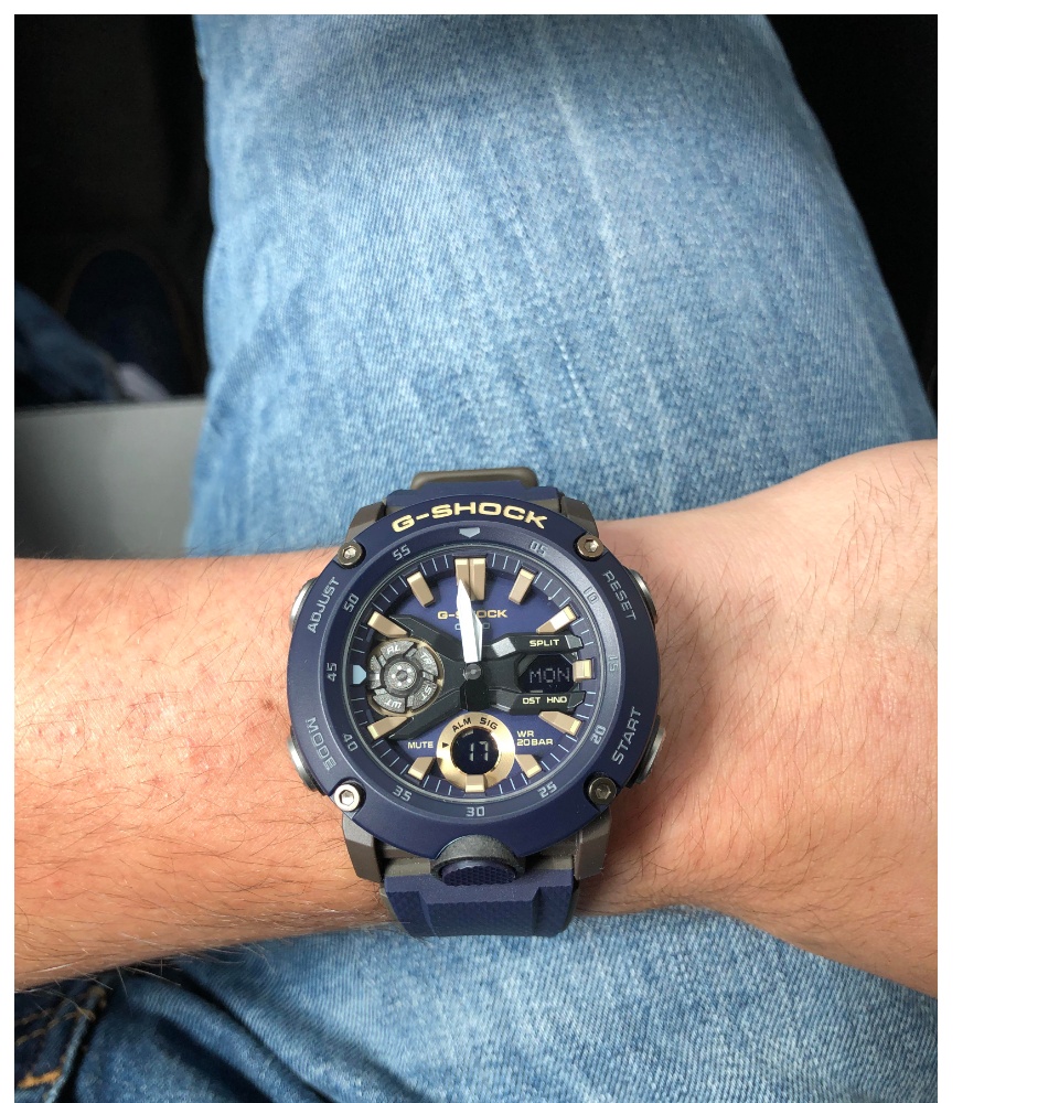 Original] Casio G-Shock GA-2000-2A Carbon Core Guard Structure Analog  Digital Men Watch