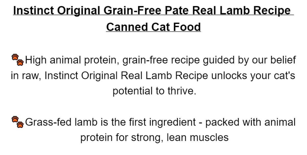 [156gx6] Cat Instinct Original Grain-Free Pate Real Lamb Recipe Canned Cat Food by Instinct Pet Food