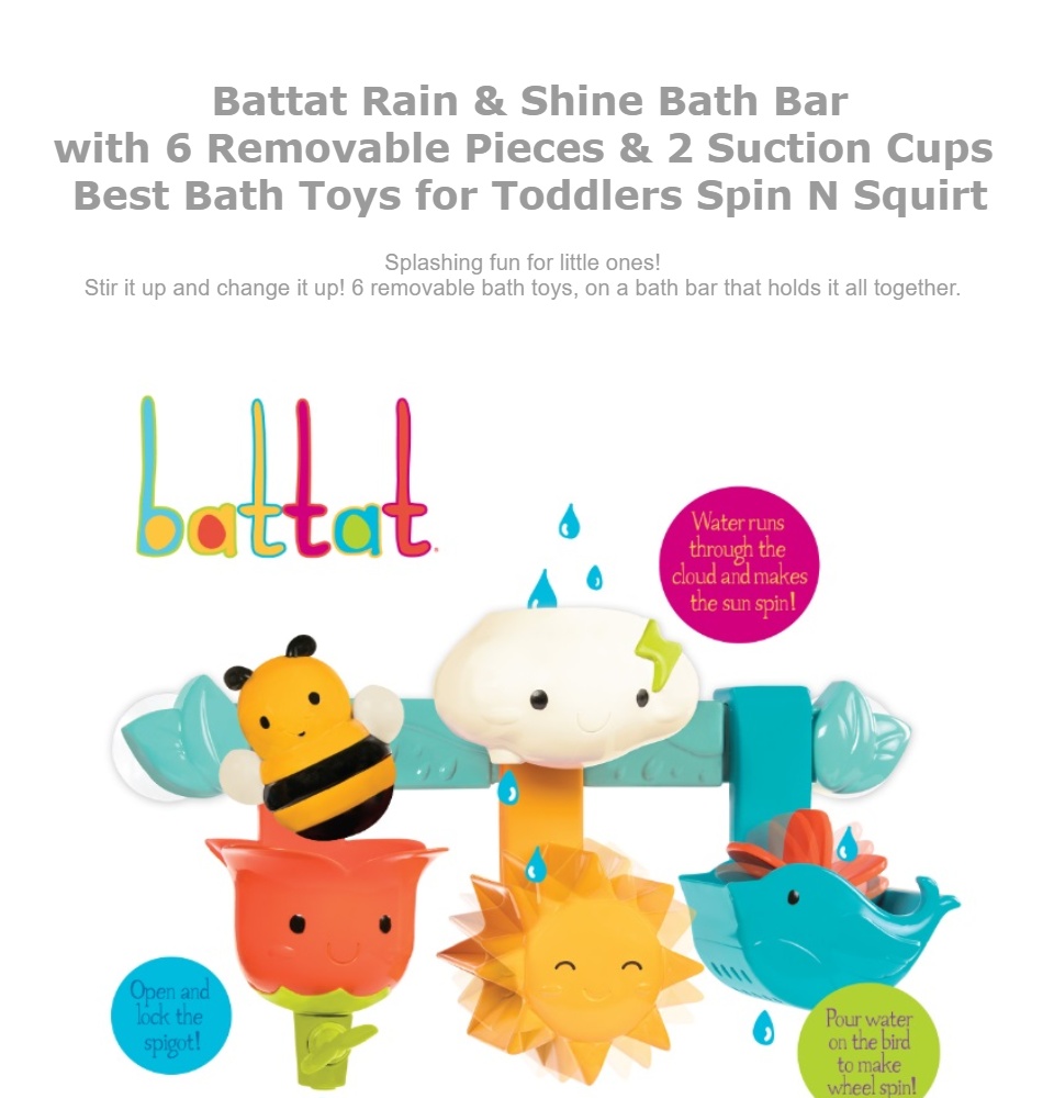 battat rain and shine bath bar