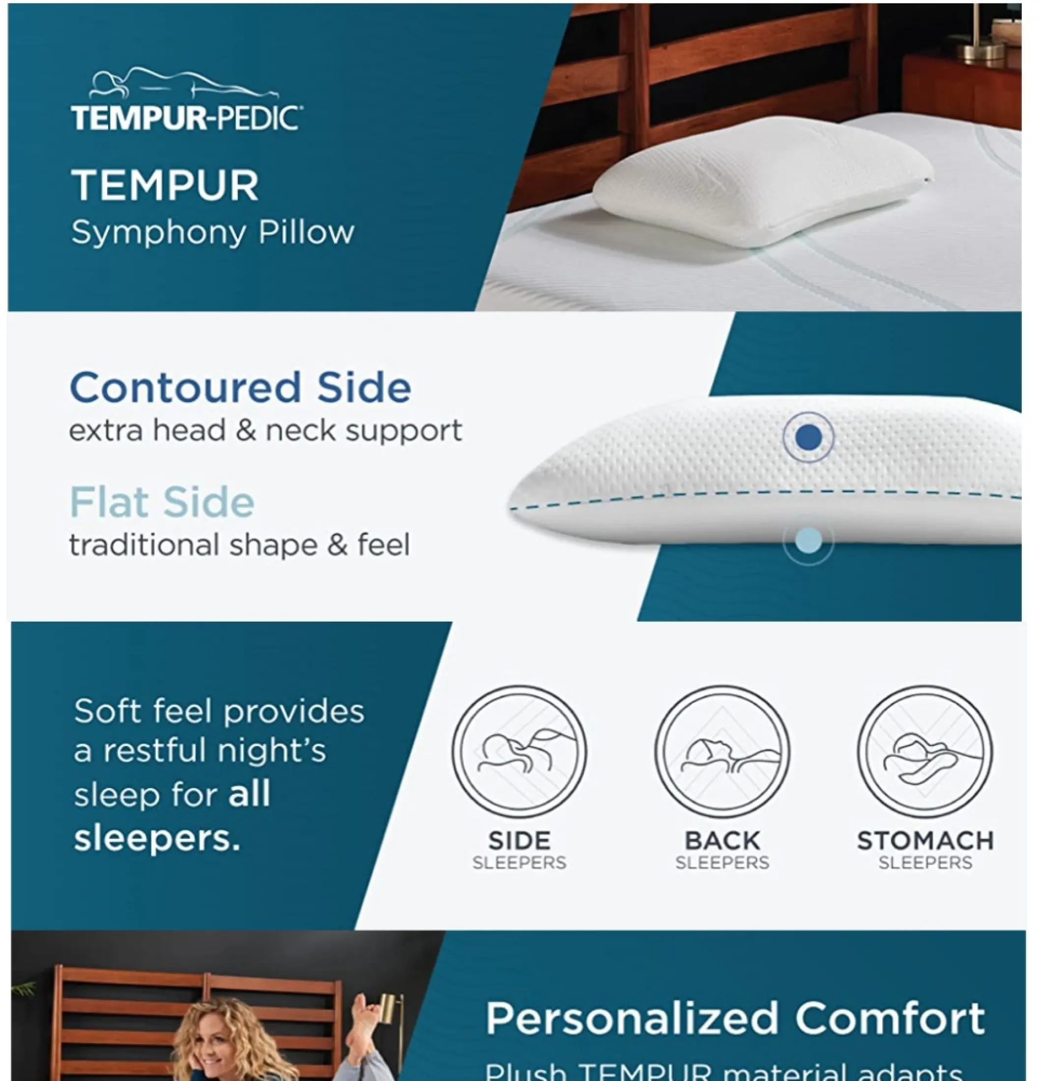 tempur symphony pillow medium