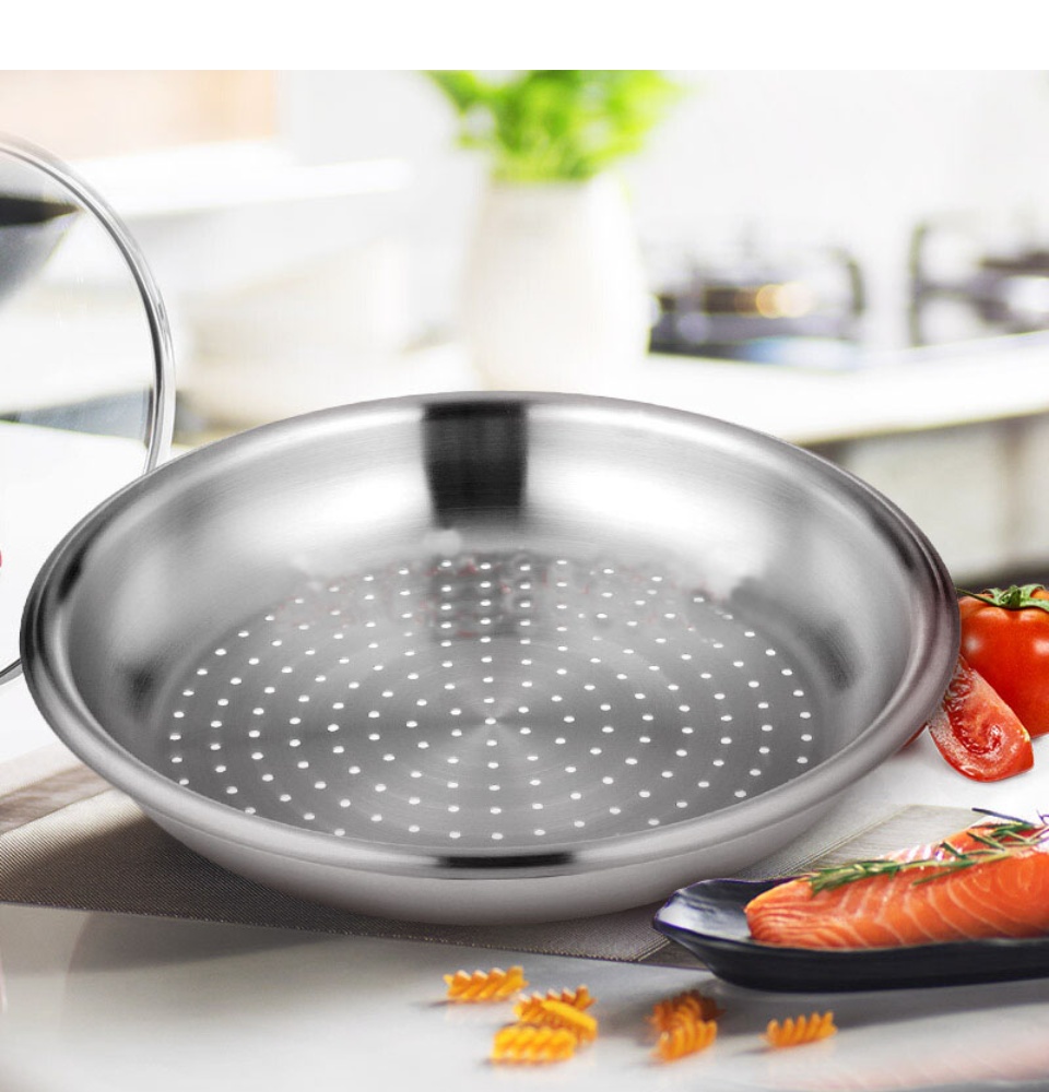 WMF ステップウォック　Cromargan WMF Wok Steamer 28cm X 4.5cm Stainless Steel 18/10 0799526040