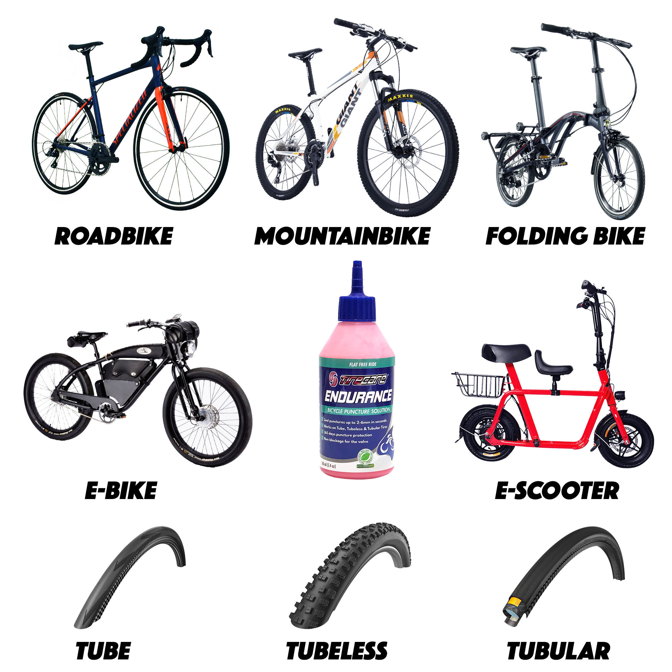 permanent bicycle tubes