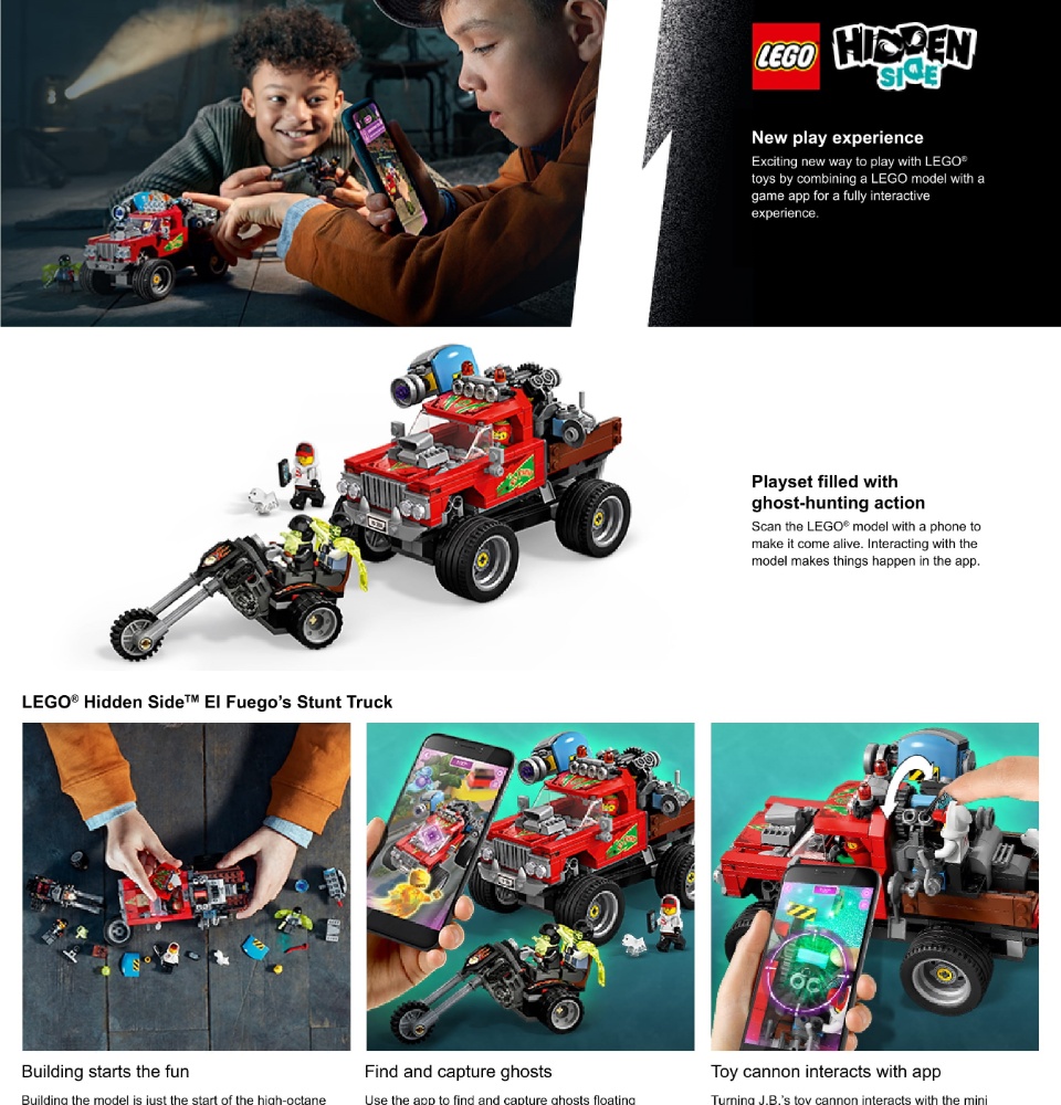 lego hidden side stunt truck