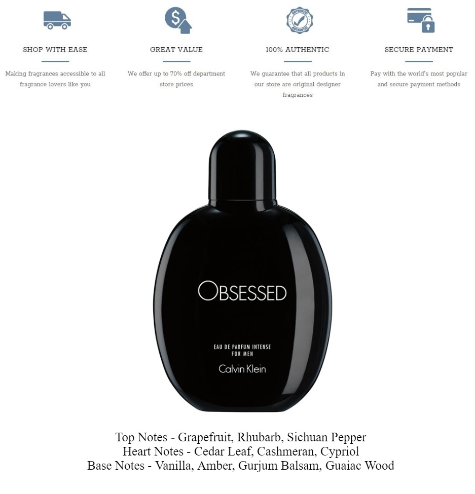 Obsessed intense calvin klein for her Clearance