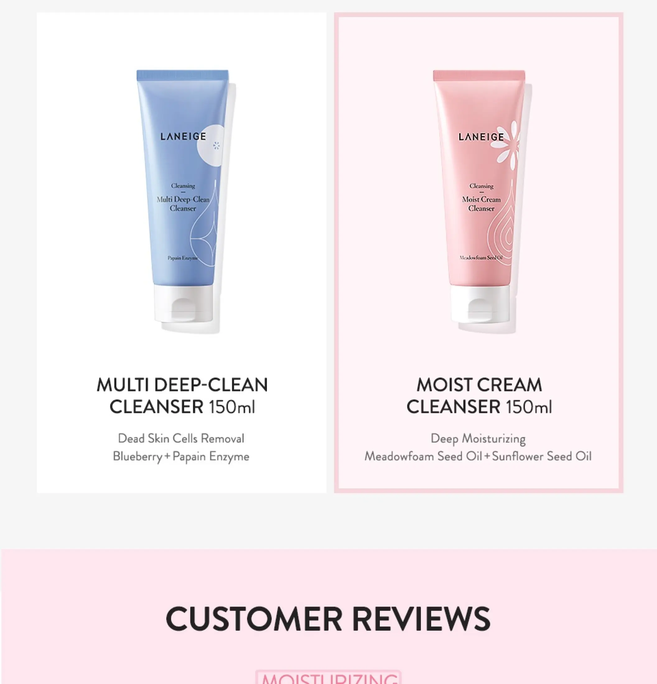 cream cleanser deep moisturizer