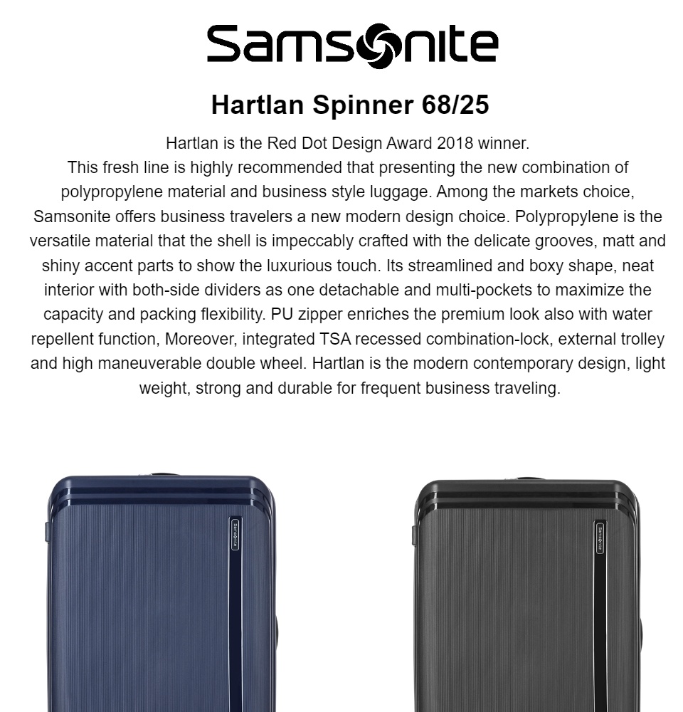 samsonite hartlan spinner