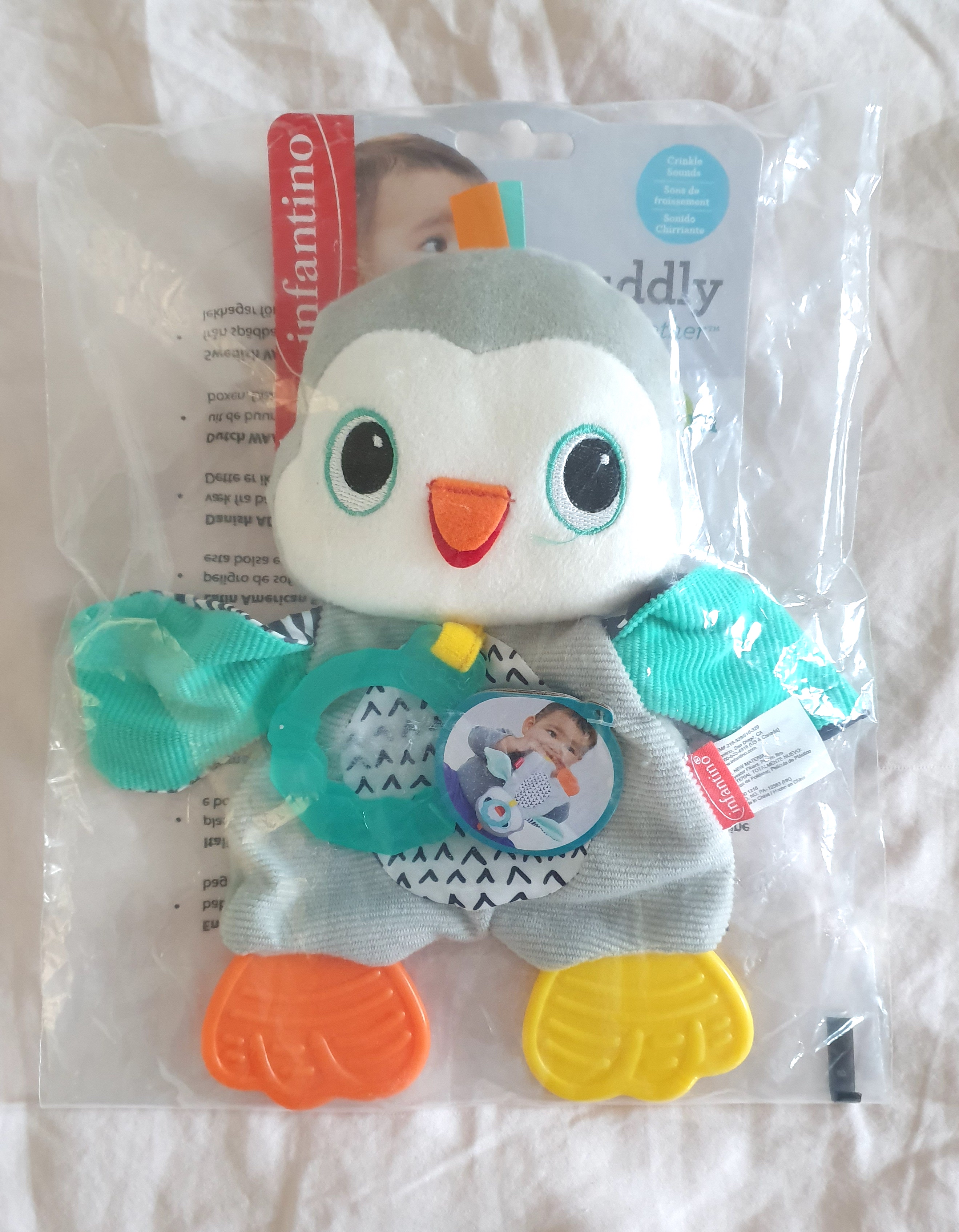 infantino cuddly teether lion