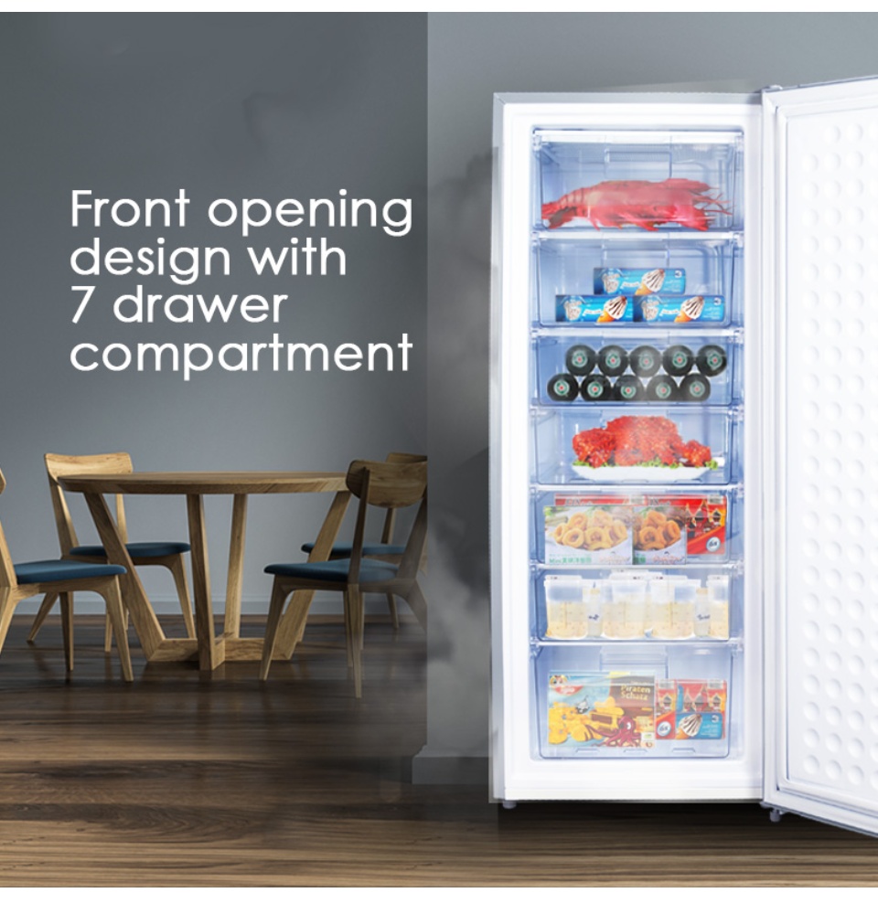 PowerPac Chest Freezer, Upright freezer, Freestanding Freezer 175L