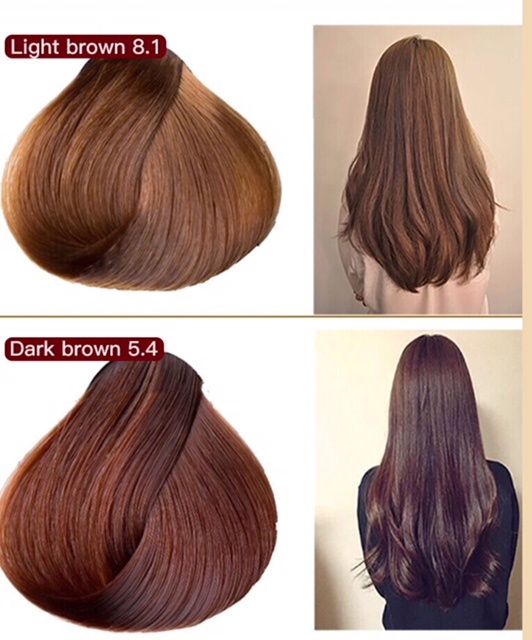 Free Gift Mokeru Argan Oil Herbal Brown Hair Dye Colour Shampoo For Men Women 500m With Free Hair Colour Tube