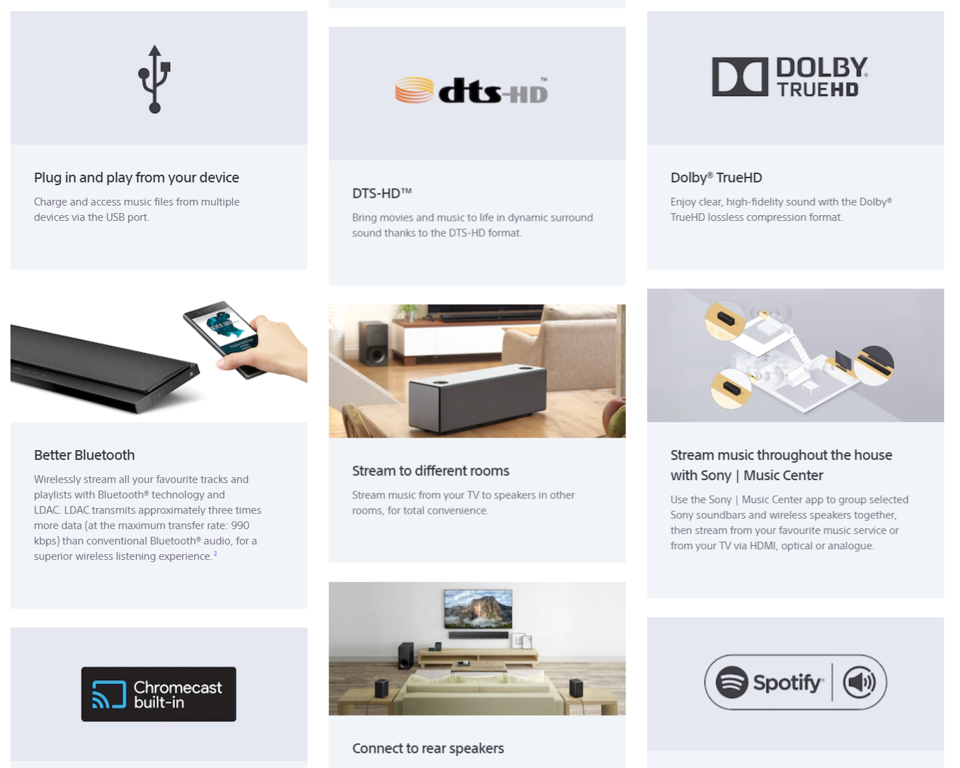 sony ct800 rear speakers