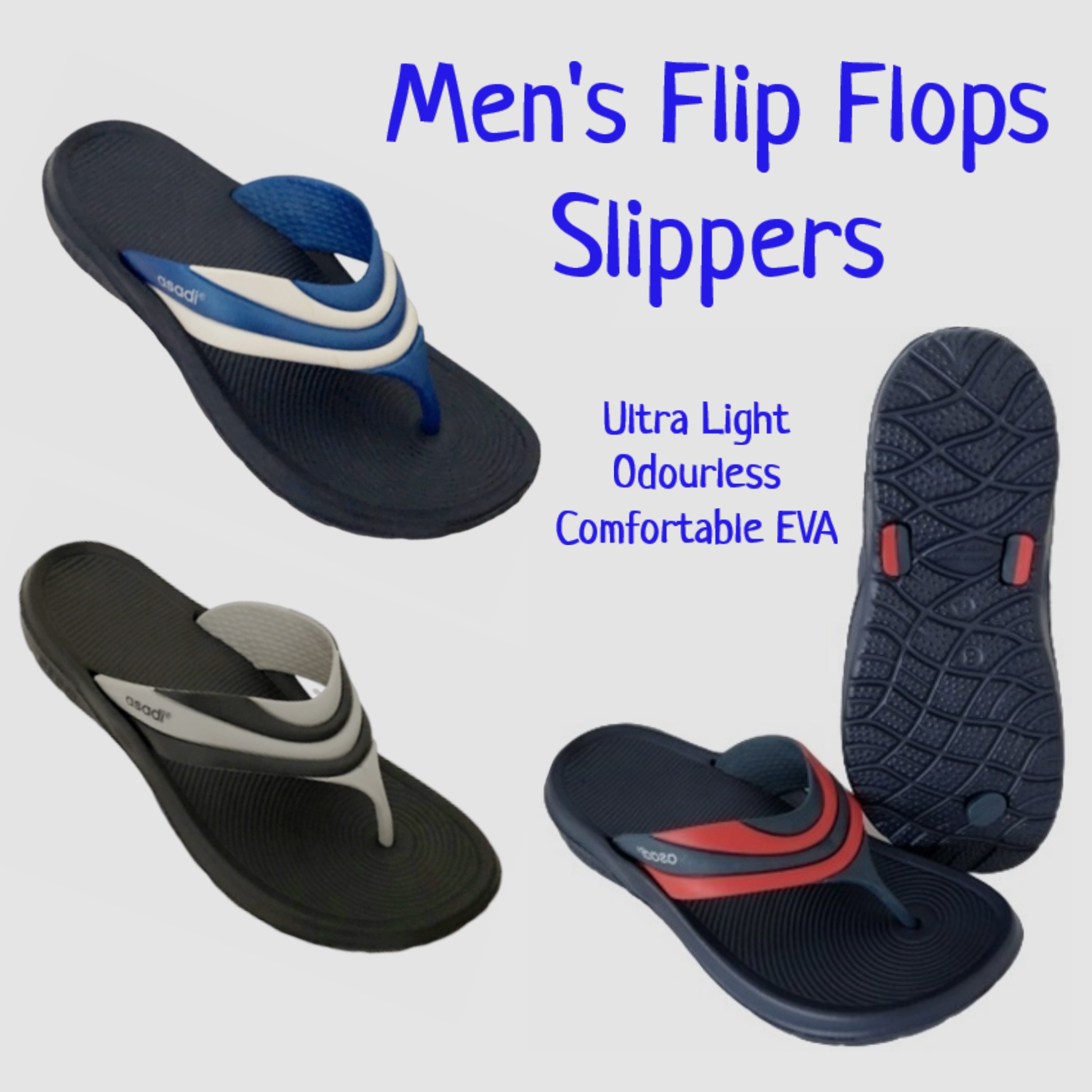 SG SELLER] Flip Flops Slippers Men's 