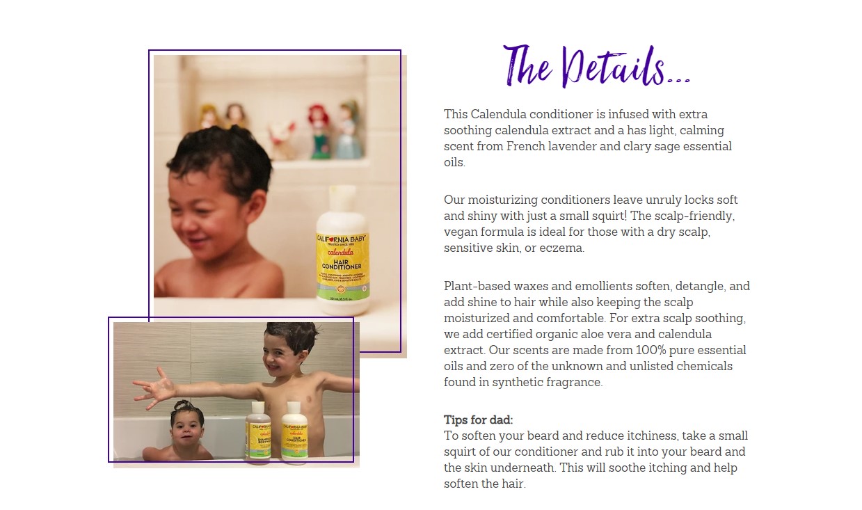 California Baby Calendula Hair Conditioner (8.5oz / 19oz) -Baby Product 4ae0c80f70217c330f4e0436e7503dfb