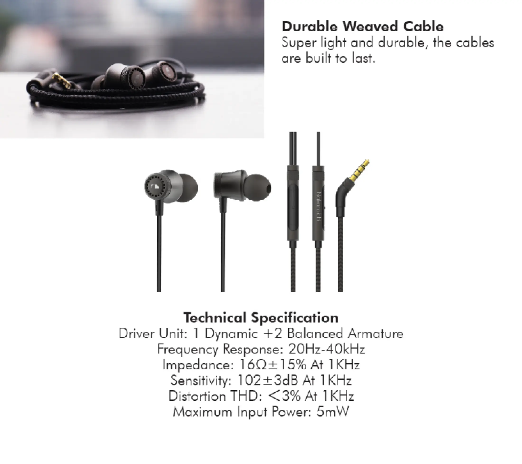 nakamichi hdr110 wired earphones