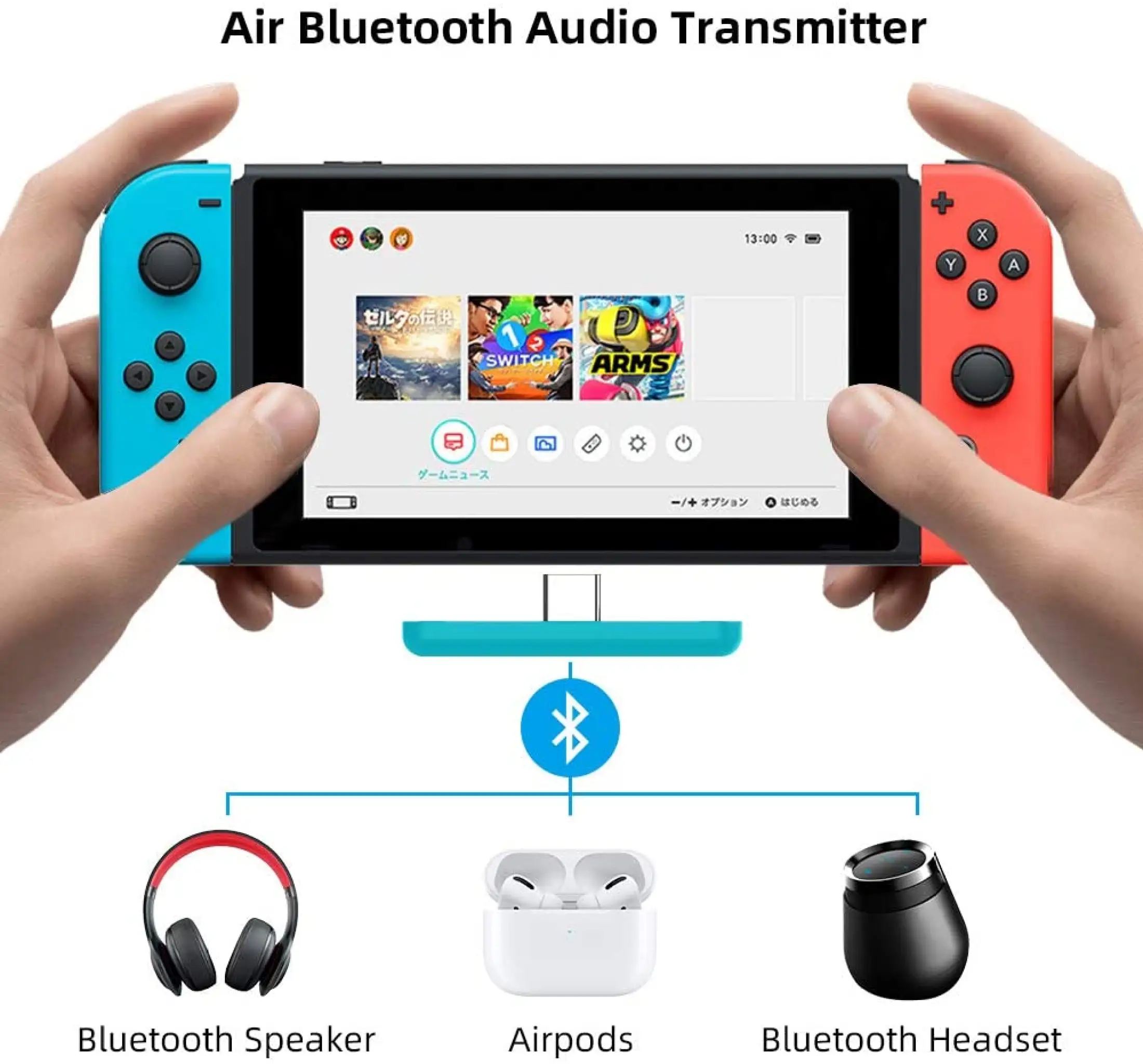switch lite airpods
