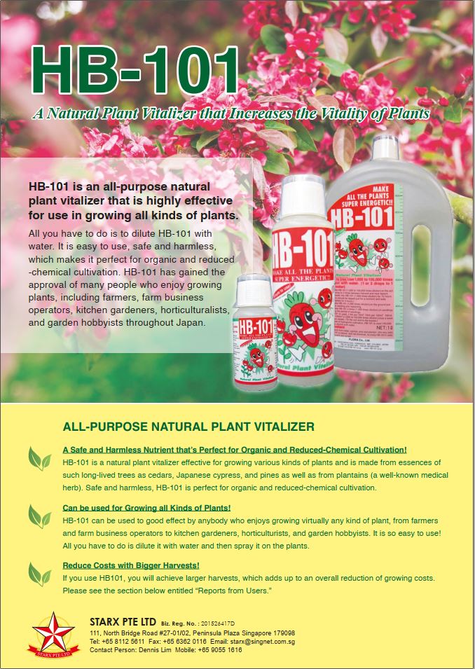 Hb 101 Plant Vitaliser Ready To Spray 1 Litre Lazada Singapore