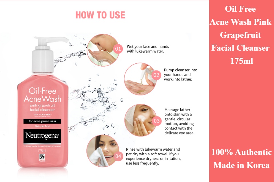 neutrogena pink grapefruit cream face wash