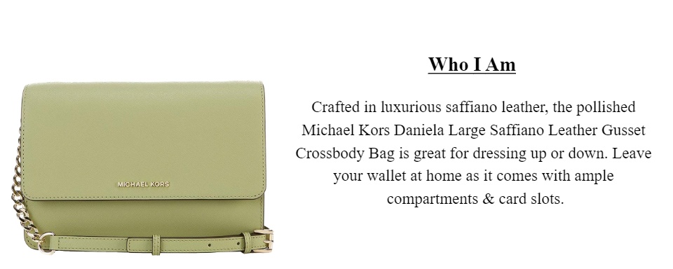 Michael Kors Daniela Large Gusset Saffiano Leather Crossbody Bag