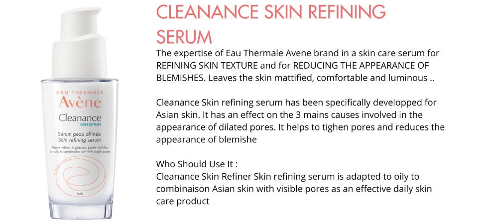 avene cleanance skin refining serum