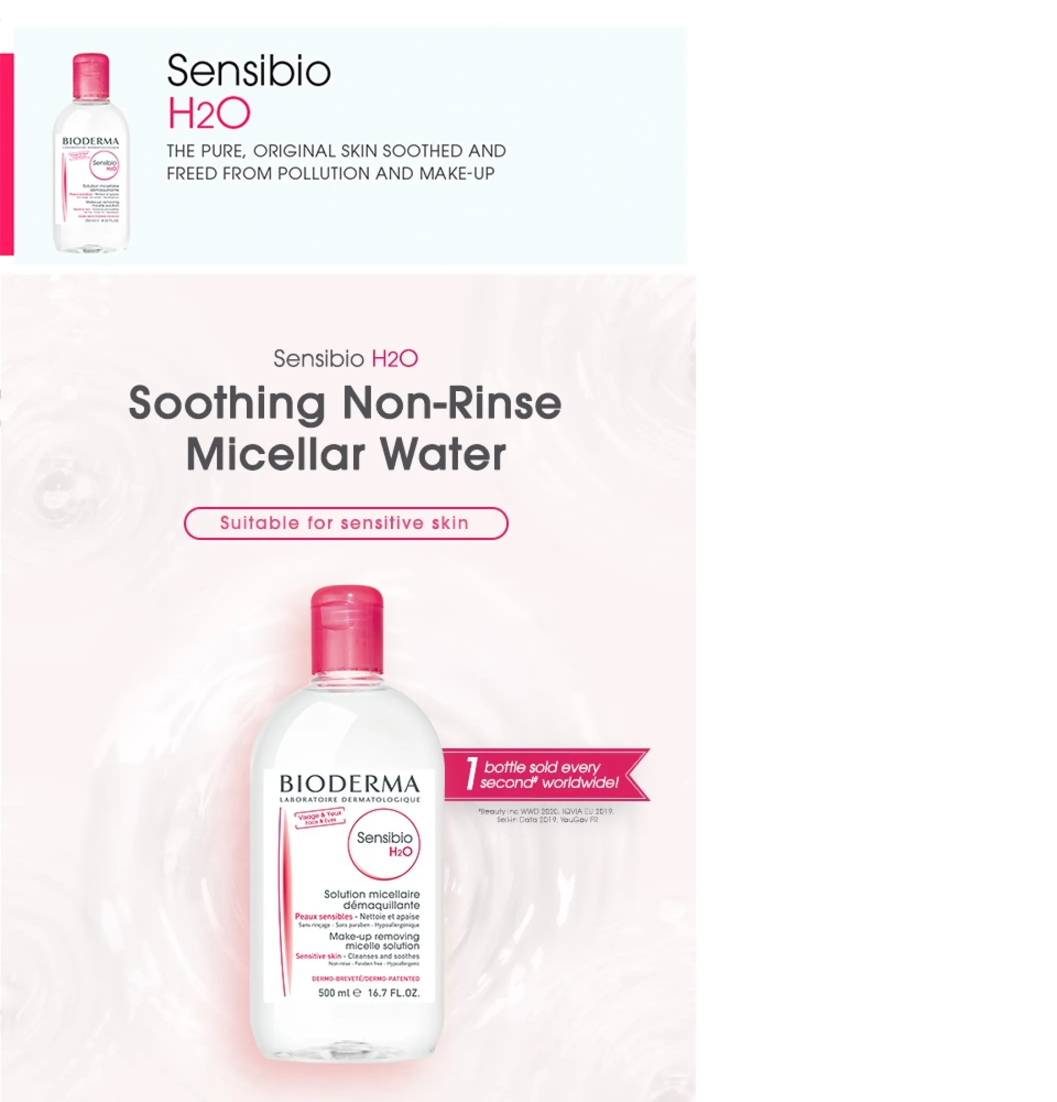 bioderma sensibio h2o micellar water 250ml