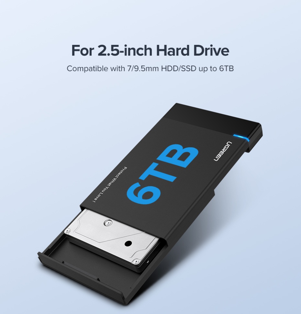 Ugreen 2.5-inch Hard Drive Enclosure USB 3.0 5 <article class="lzd-article" style="white-space: break-spaces;"> <p style="line-height: 1.7; text-align: left; text-indent: 0; margin-left: 0; margin-top: 0; margin-bottom: 0;">2 Models in this listing</p> <ul> <li style="line-height: 1.7; text-align: left; text-indent: 0px;">Fixed Wire: USB3.0 , non-detachable wire.</li> <li style="line-height: 1.7; text-align: left; text-indent: 0px;">Type C: Type C port enclosure, comes with USB3.0 to Type C cable.</li> </ul> </article>