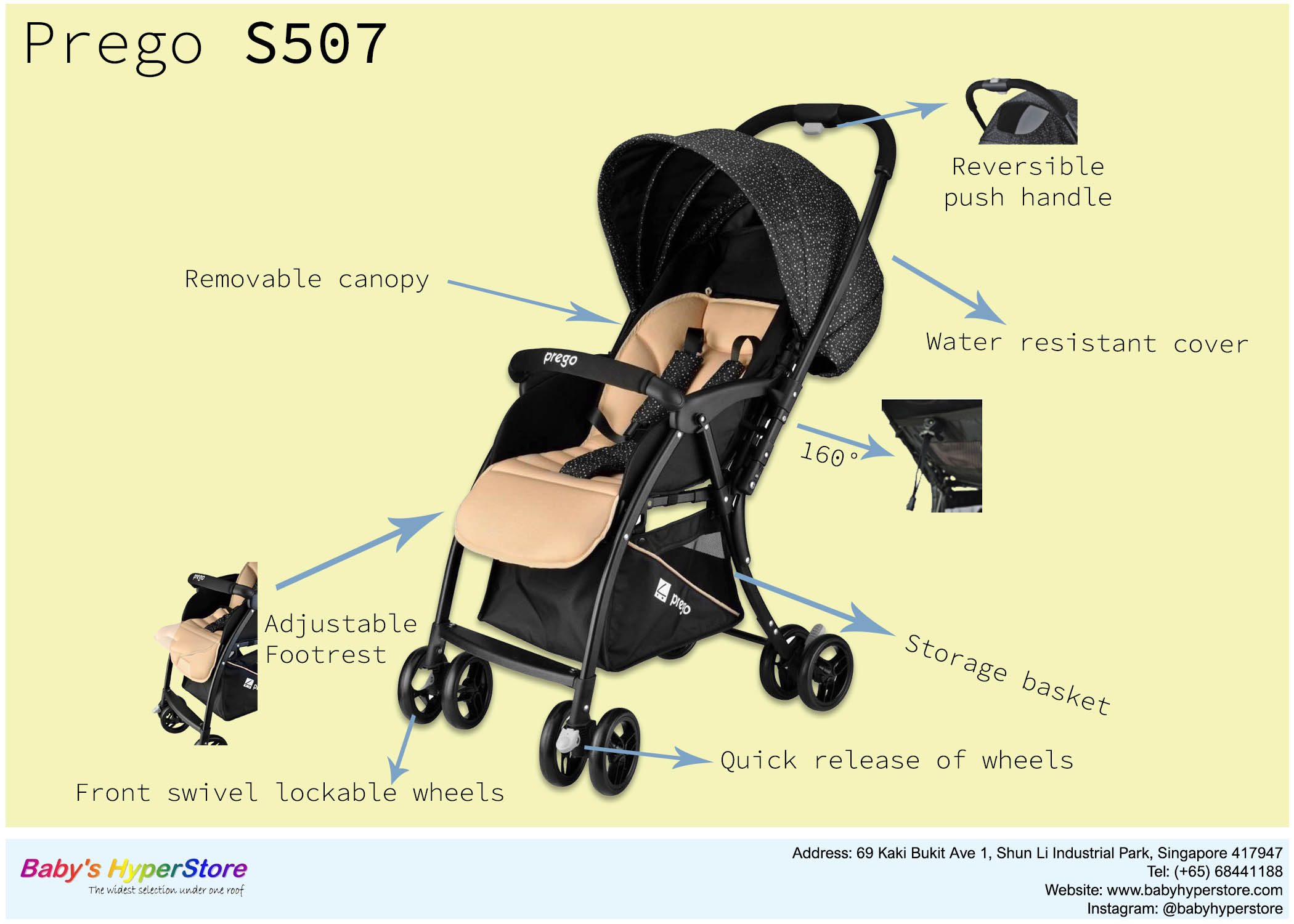 prego s507 stroller review