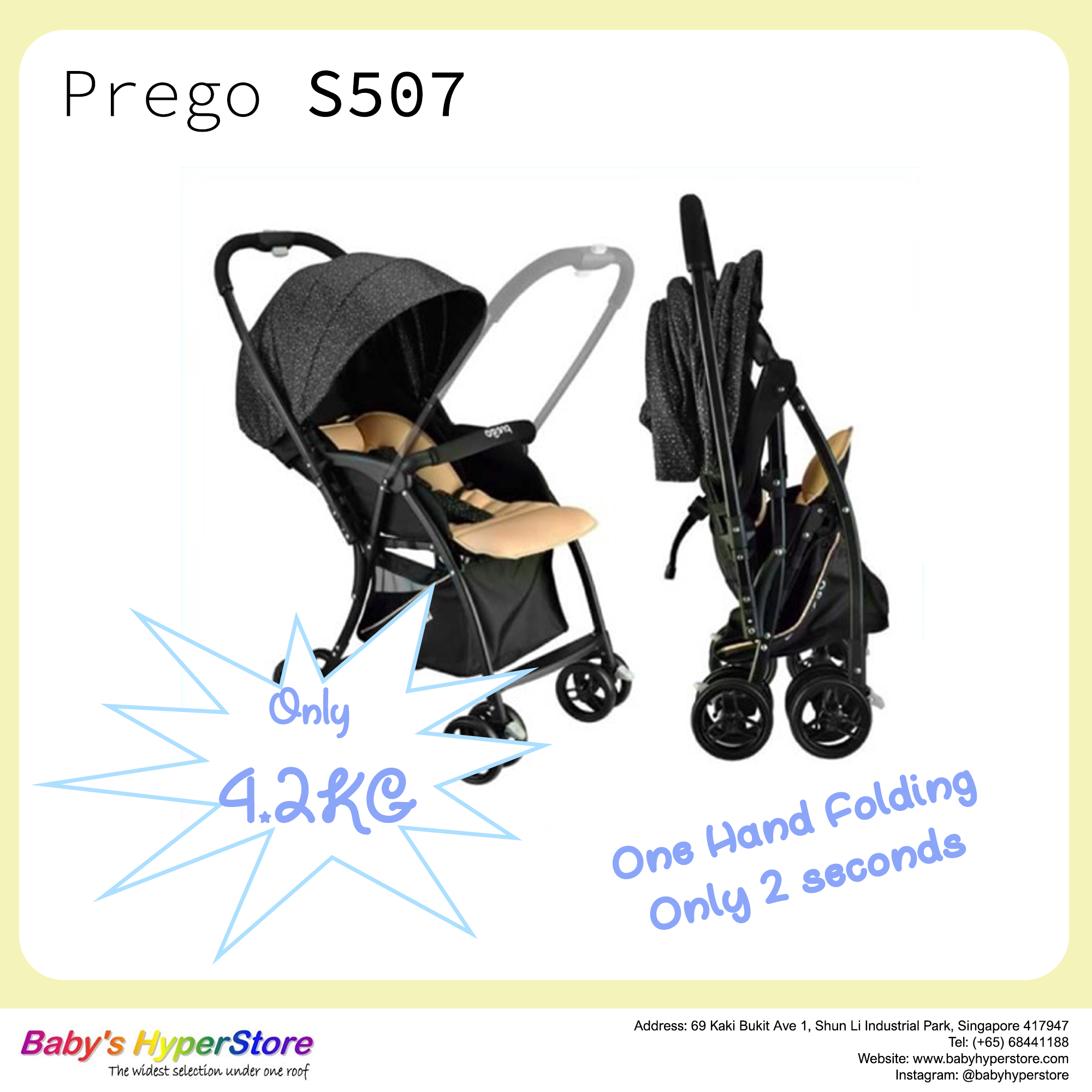 prego s507 simple stroller