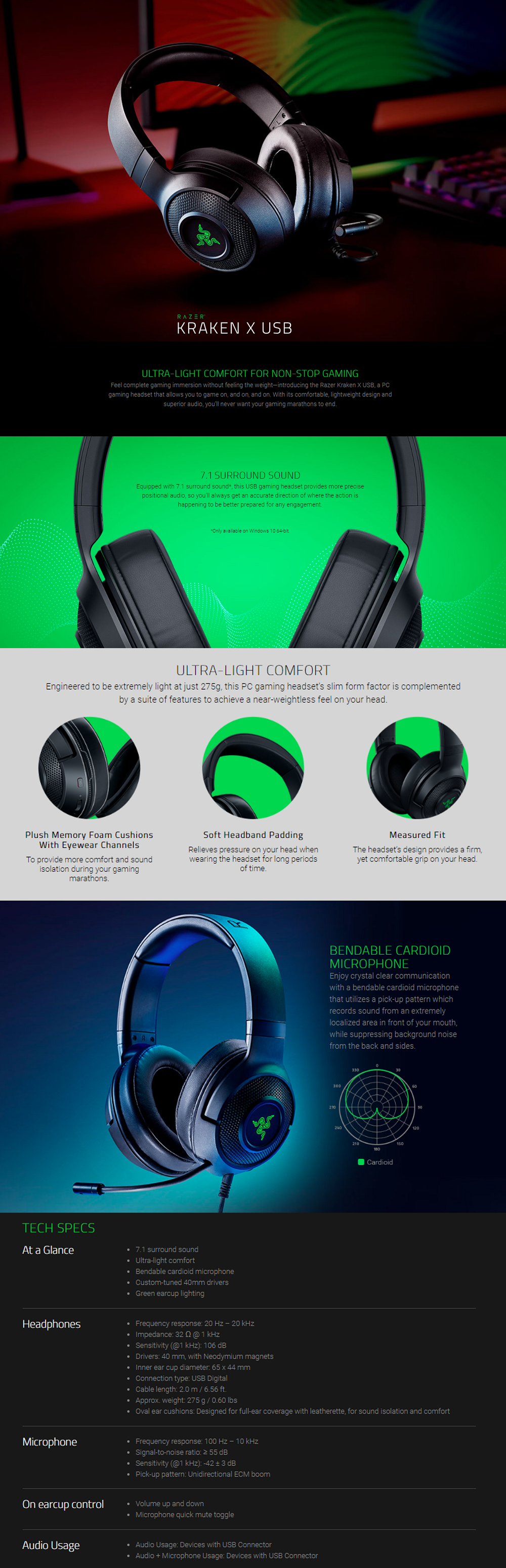 kraken x usb 7.1