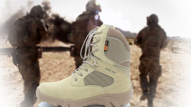 Delta high-top military boots hiking 