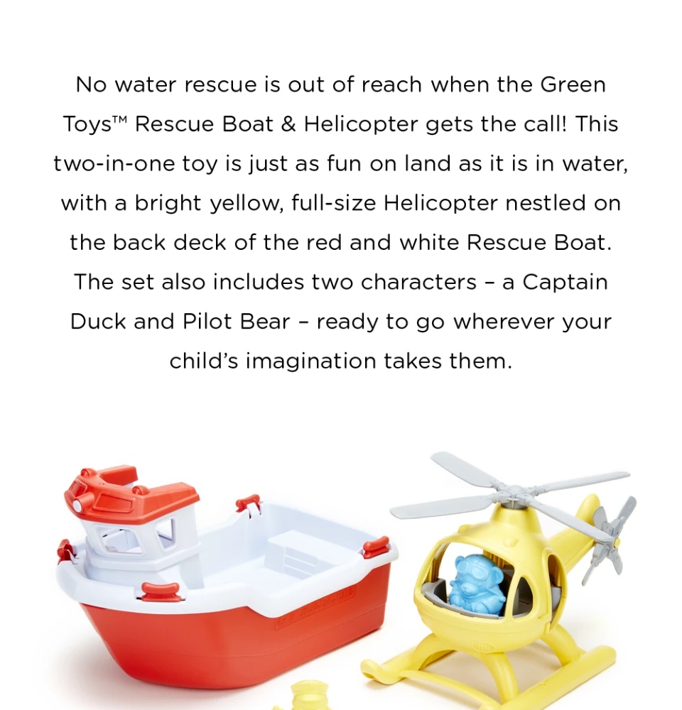 Green Toys Rescue Boat - Fc | Cuotas sin interés Green Toys Rescue Boat - Fc | Cuotas sin interés