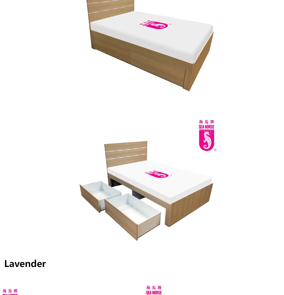 SEA HORSE Bed Frame with 2 Drawers YHT BED N 752 Lazada