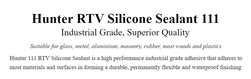 Silicone Rubber Sealant Leech Adhesives RTV Superior