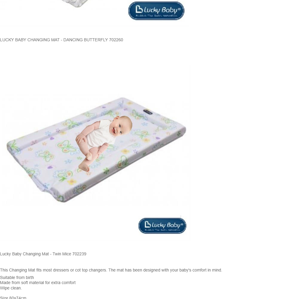 lucky baby changing mat