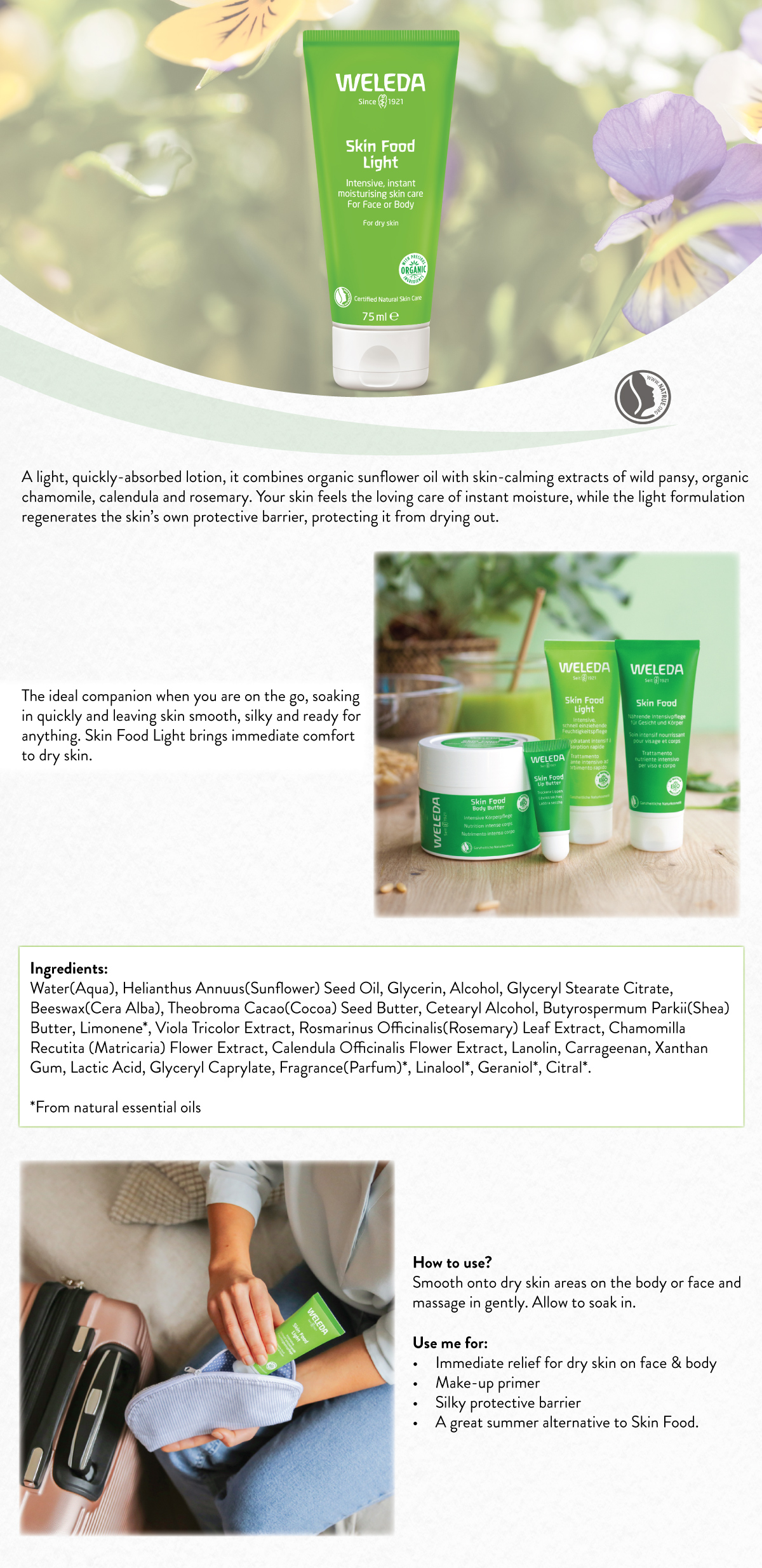 weleda skin food light